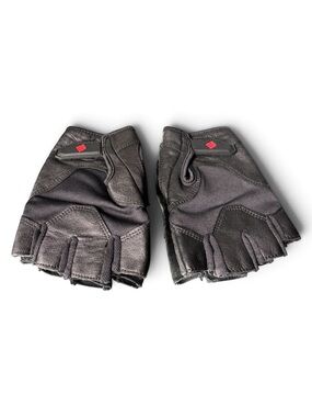 Black Fingerless Workout Gloves - Men
